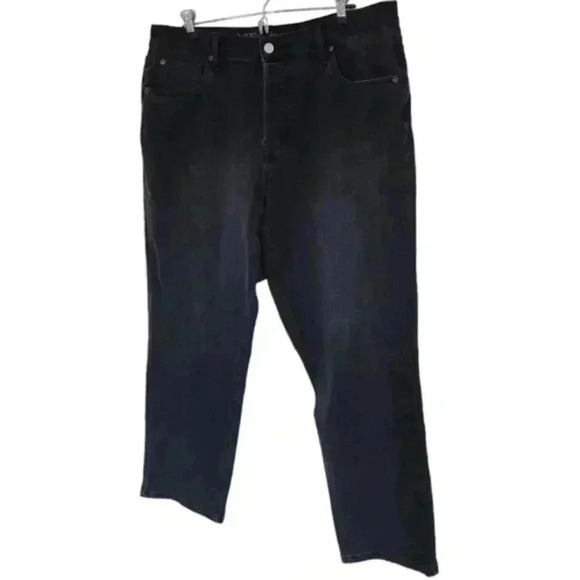 Yoga Jeans Emily Slim Jeans Washed Black High Rise Mom Fit Denim Women's 34 - Picture 5 of 16